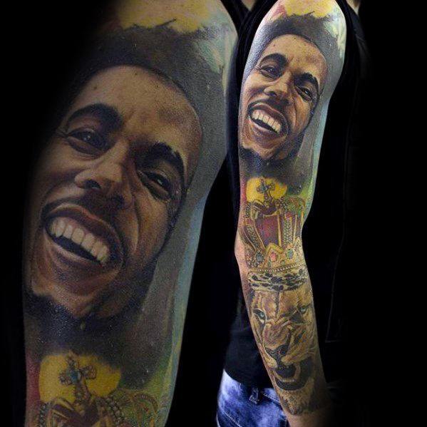 50 Tatuajes de Bob Marley ¿Qué simbolizan estos diseños?