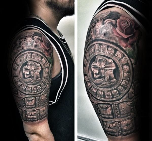 tatuaje calendario maya 12