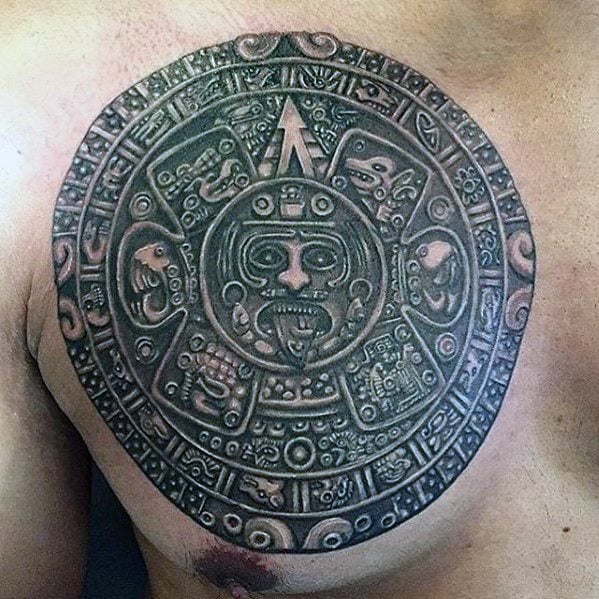 33 Tatuajes del calendario maya (azteca) con el significado