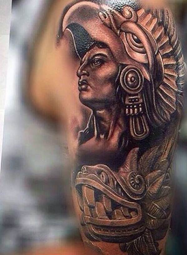 tatuaje azteca 122