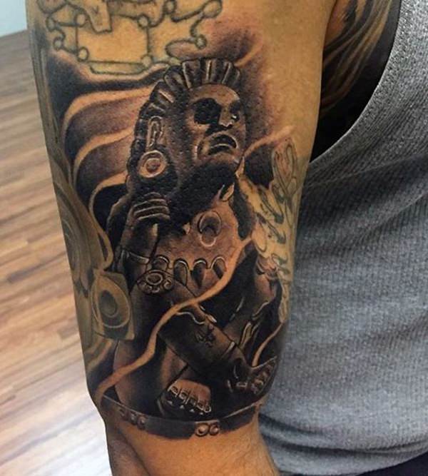 tatuaje azteca 124