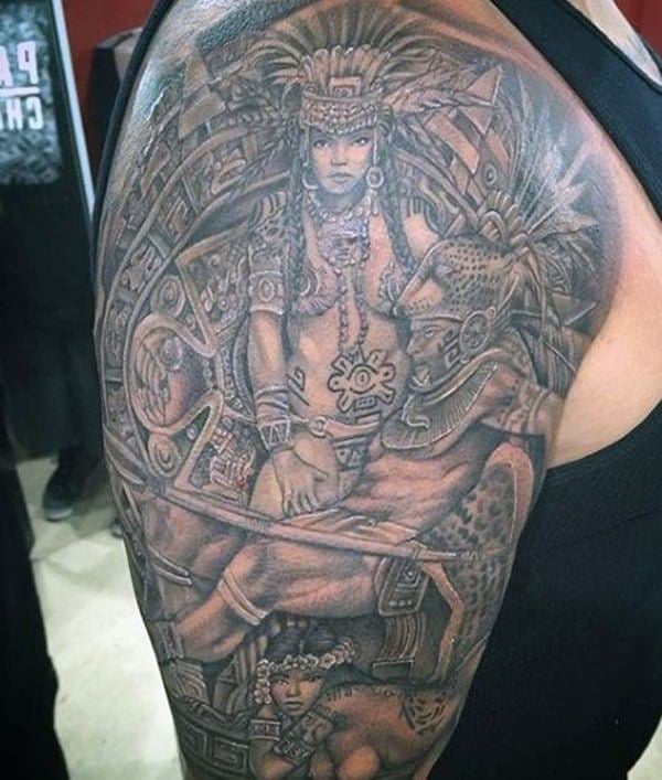 tatuaje azteca 130