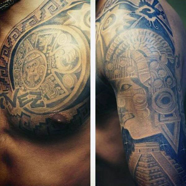 tatuaje azteca 131