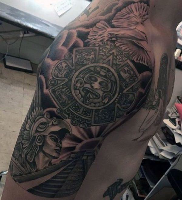 tatuaje azteca 135