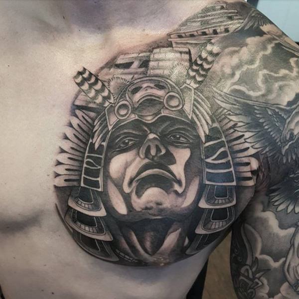 tatuaje azteca 154