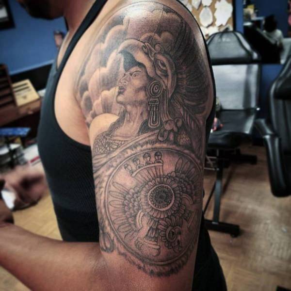 tatuaje azteca 159