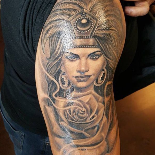 tatuaje azteca 168