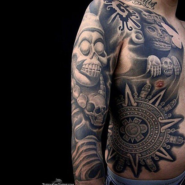 tatuaje azteca 177