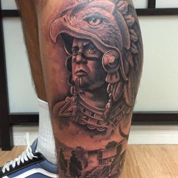 tatuaje azteca 180