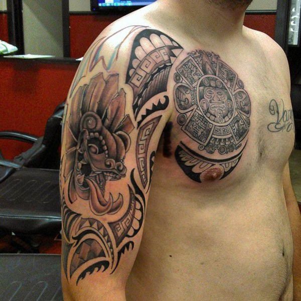 tatuaje azteca 186
