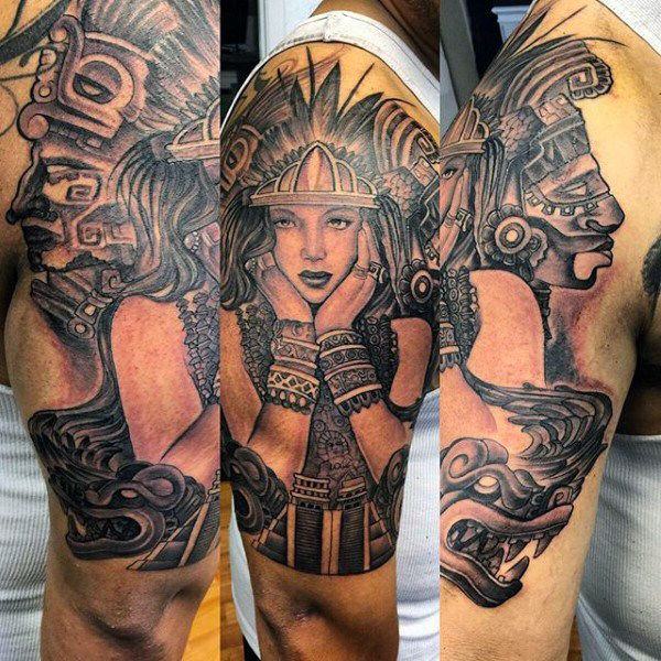 tatuaje azteca 195