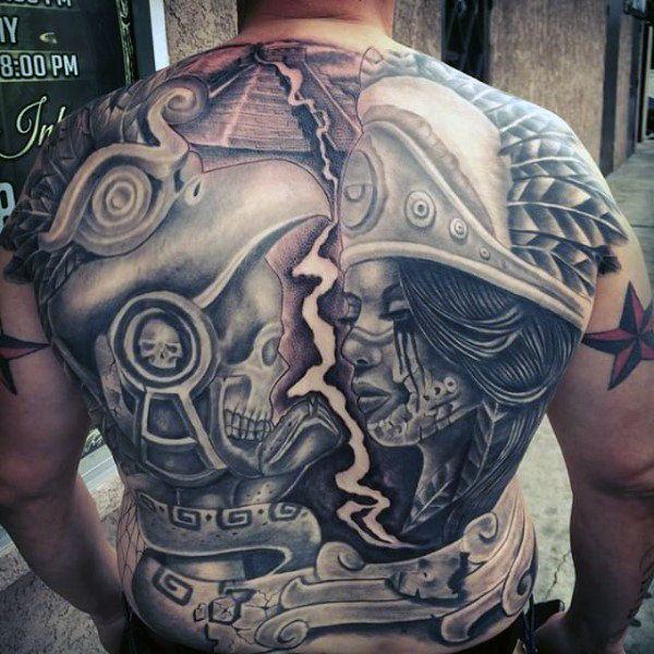 tatuaje azteca 205