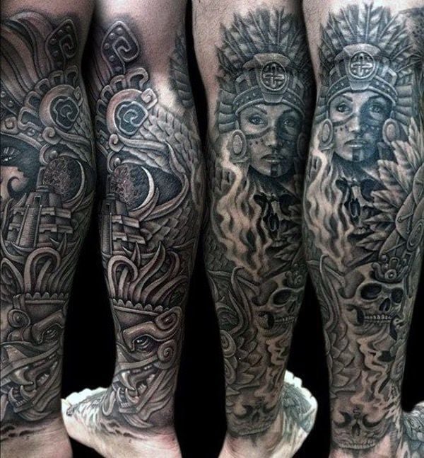 tatuaje azteca 214