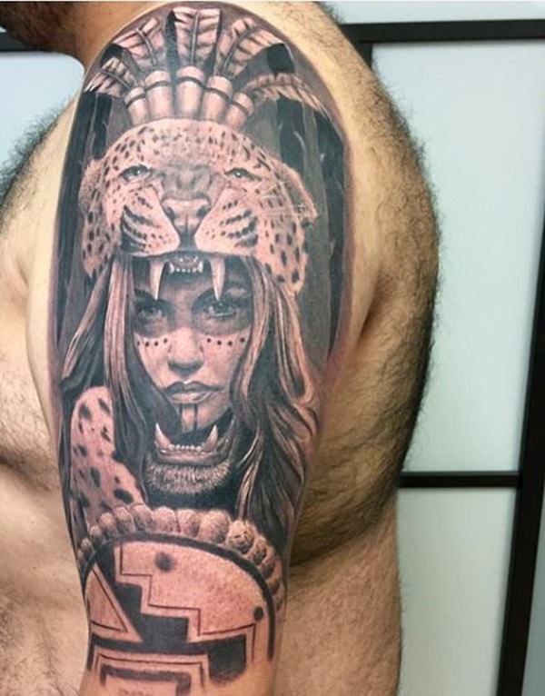 tatuaje azteca 216