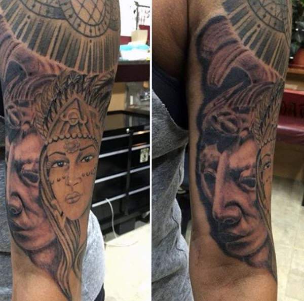 tatuaje azteca 244