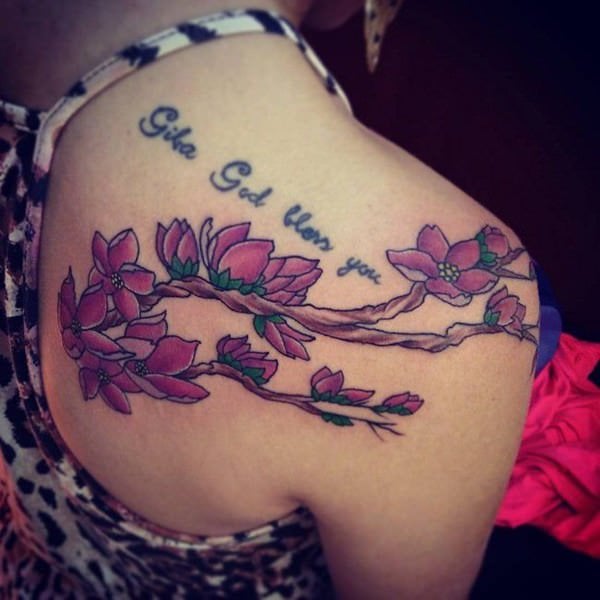 tatuaje flor de cerezo 147