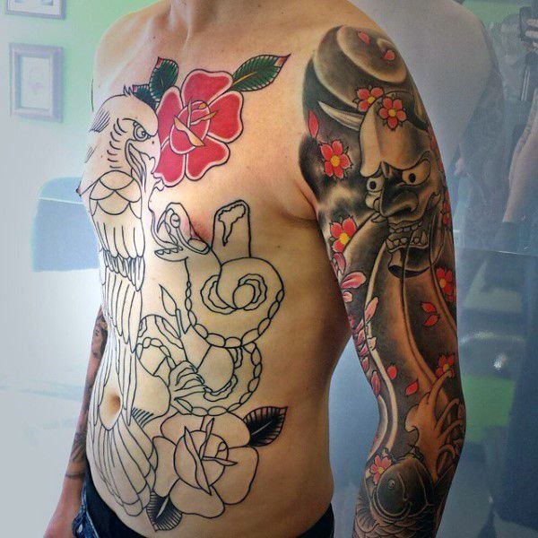 tatuaje flor de cerezo 251
