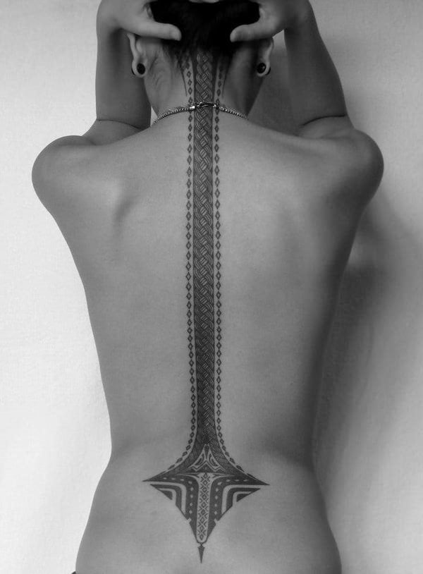 85 Tatuajes de COLUMNA vertebral (espina dorsal)