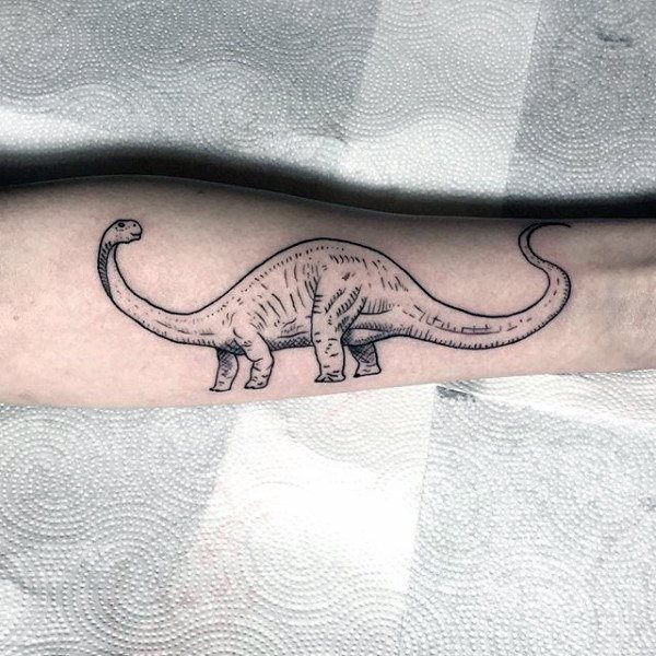 80 Tatuajes de dinosaurios (Con su significado)