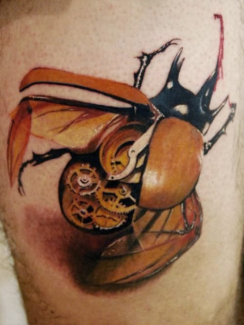 tatuaje escarabajo 60