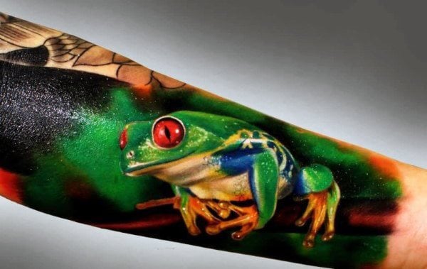 99 Tatuajes de ranas (Con su significado)