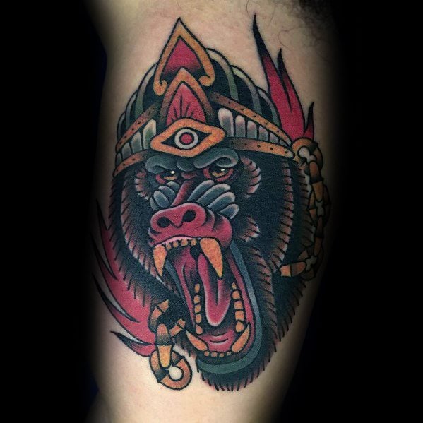 tatuaje babuino 131