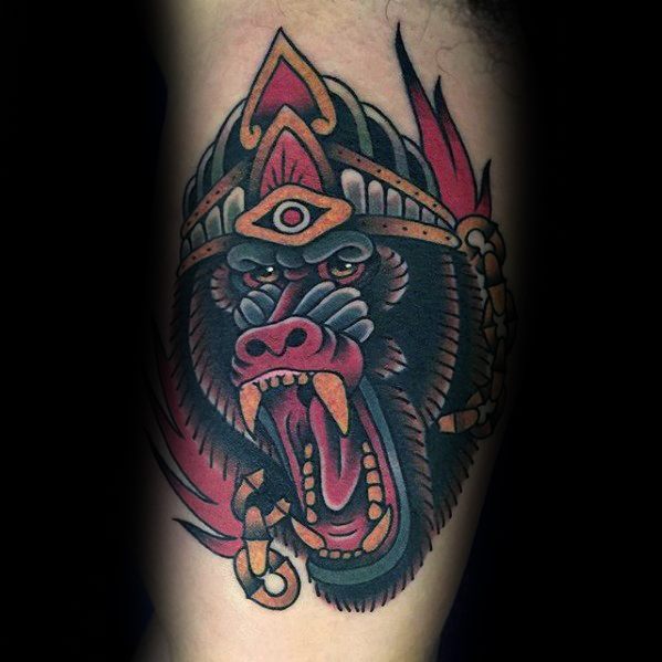 tatuaje babuino 99