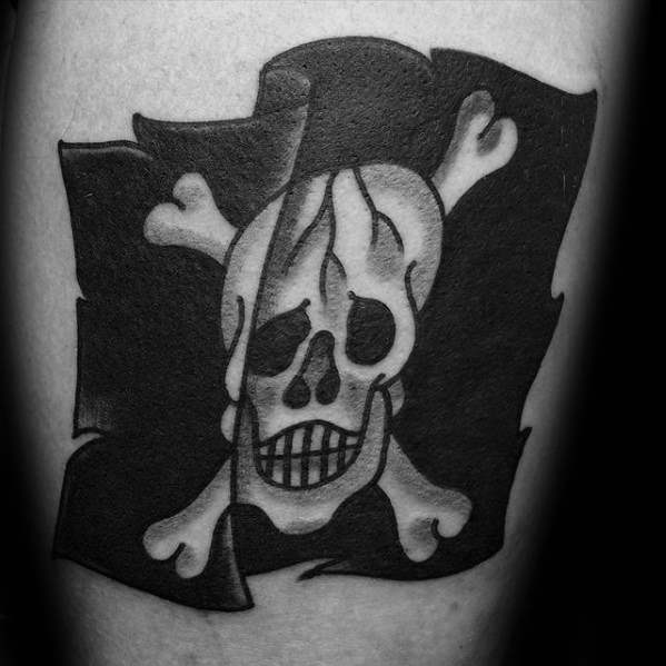 tatuaje bandera pirata 86
