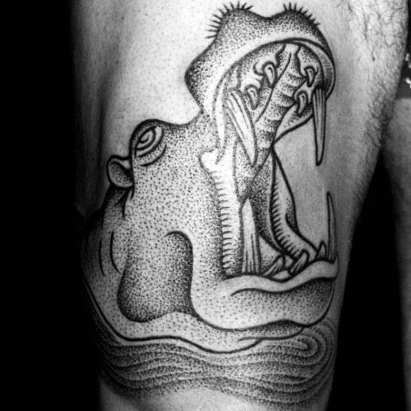 tatuaje hipopotamo 11