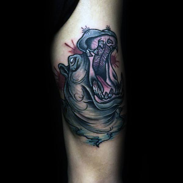tatuaje hipopotamo 23
