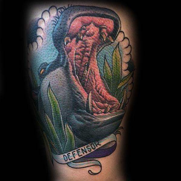 tatuaje hipopotamo 83