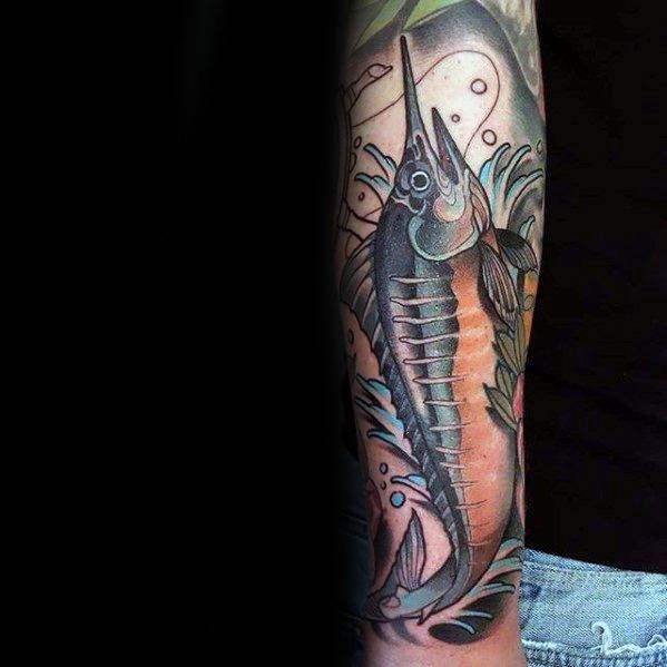 tatuaje pez espada 65