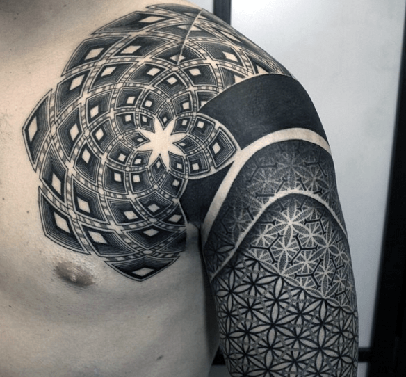 95 Tatuajes de geometría sagrada (Con el significado)