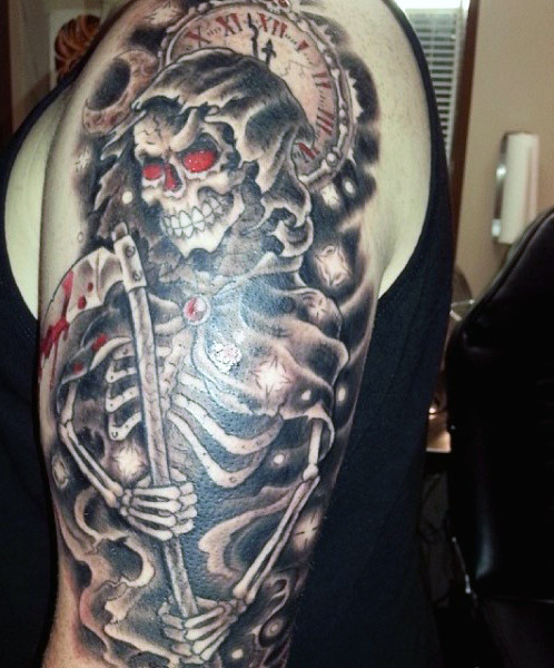 tatuaje muerte grim reaper 101