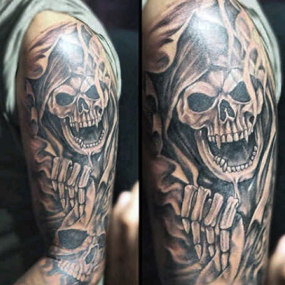 tatuaje muerte grim reaper 121