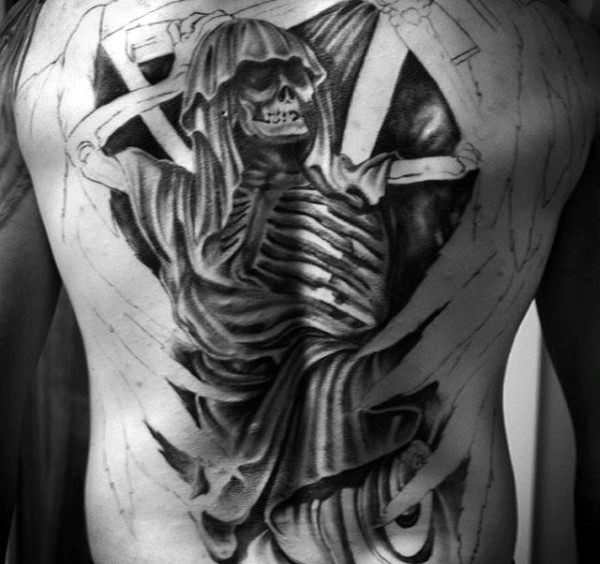 tatuaje muerte grim reaper 145