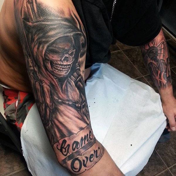 tatuaje muerte grim reaper 165