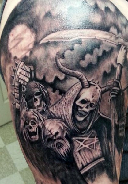 tatuaje muerte grim reaper 169