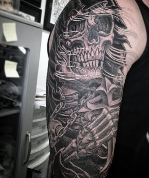 tatuaje muerte grim reaper 173