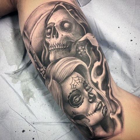 tatuaje muerte grim reaper 181