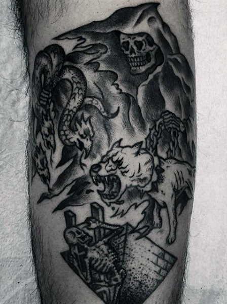 tatuaje muerte grim reaper 237