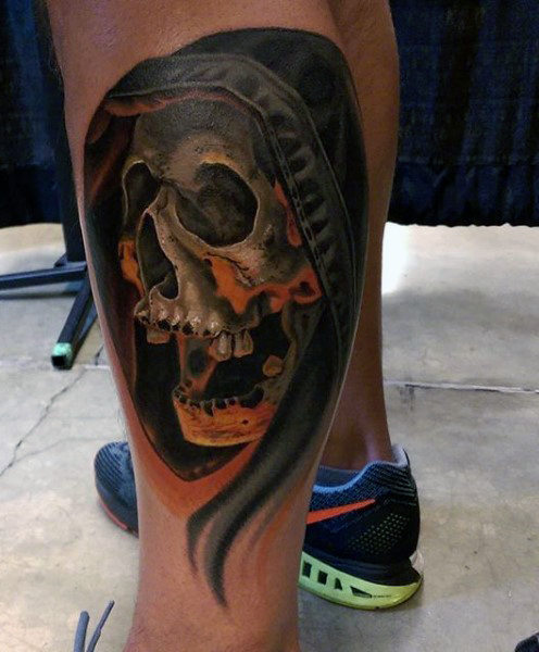 tatuaje muerte grim reaper 45