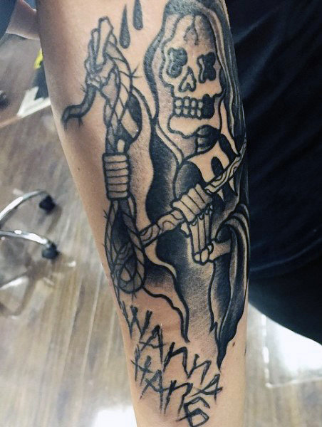 tatuaje muerte grim reaper 69