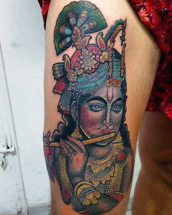 tatuaje Dios Krishna 46