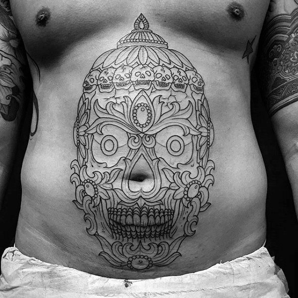 tatuaje calavera tibetana 46
