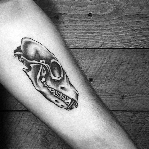 tatuaje calavera zorro 38