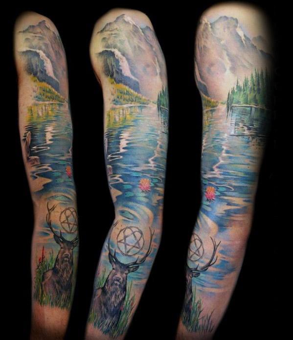tatuaje de lago 54