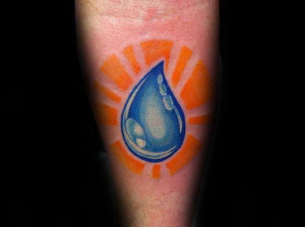 tatuaje gota de agua 36