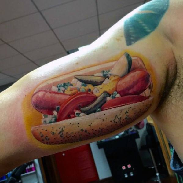 tatuaje hot dog perrito caliente 04