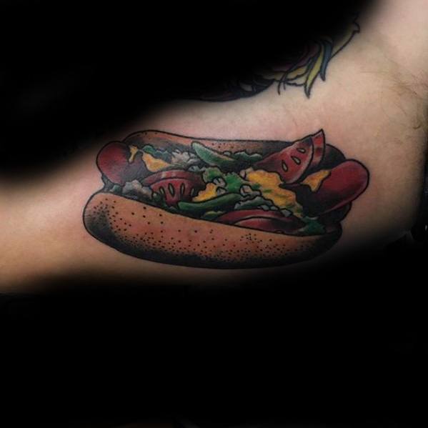 tatuaje hot dog perrito caliente 12